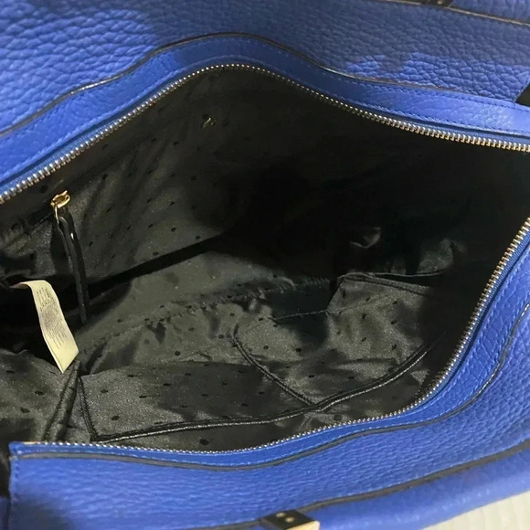 Kate spade blue white pebbled leather satchel handbag - Picture 14 of 15